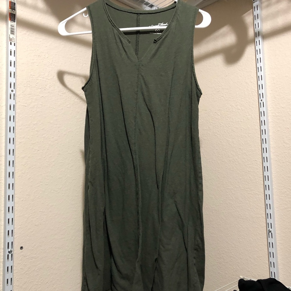 Green tank dress